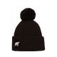 Polar Merino Wool Beanie - Black 
